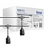 Уличная гирлянда на подвесах Feron CL50-13-1 Евро белт-лайт 230 V 20хЕ27 10 м Black