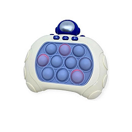 Электронная игрушка Поп Ит антистресс OPT-TOP Quick Push Pop It с 4 режимами игры и подсветкой 12х13х6 см Белый (2104618356)