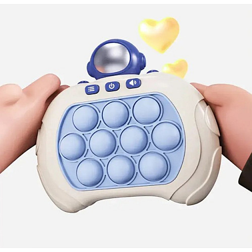 Электронная игрушка Поп Ит антистресс OPT-TOP Quick Push Pop It с 4 режимами игры и подсветкой 12х13х6 см Белый (2104618356)
