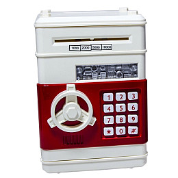 Детская электронная копилка Yufeng Number Bank 19х13 см Бело-красный (488960132)