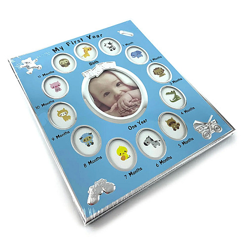 Фоторамка Delizia Мій перший рік на 13 фотографій 30х25х1,5 см Різнокольоровий (DN32379A)