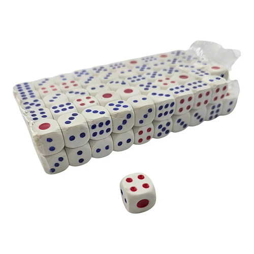 Набір кісток ігрових DUKE 1,5х1,5х1,5 см Різнокольоровий 100 шт (DN36195)