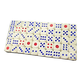 Набір кісток ігрових DUKE 1,5х1,5х1,5 см Різнокольоровий 100 шт (DN36195)