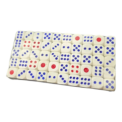Набір кісток ігрових DUKE 1,5х1,5х1,5 см Різнокольоровий 100 шт (DN36195)