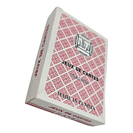 Карти ігрові No Brand Jeux De Cartes Rami Червона сорочка 63х88 мм Різнокольоровий (DN36199)