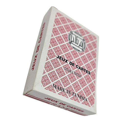 Карты игральные No Brand Jeux De Cartes Rami Красная рубашка 63х88 мм Разноцветный (DN36199)