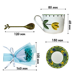 Сувенірний подарунковий набір Lesko 7X6 Blue (12961-83234)