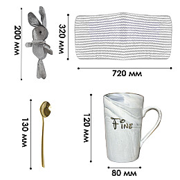 Сувенірний подарунковий набір Lesko F15 Сірий (12992-83281)
