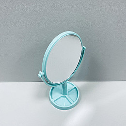 Зеркало косметичне A-PLUS 704 HB h-30 см Бірюзове