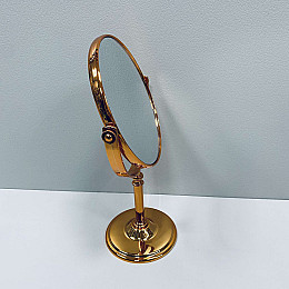 Зеркало косметическое A-PLUS 3018 h-31,5 см Золотой