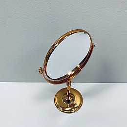 Зеркало косметическое A-PLUS 3018 h-31,5 см Золотой