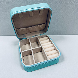 Коробочка для украшений Stenson MT-751 9,7x9,7x4,8 см Бирюзовый