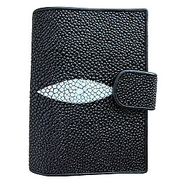 Обложка на паспорт Ekzotic Leather 9х14 см Черный (sp02)