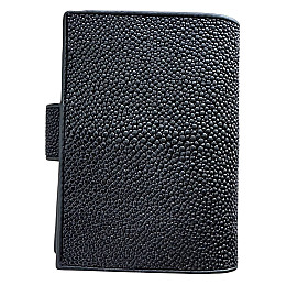 Обложка на паспорт Ekzotic Leather 9х14 см Черный (sp02)