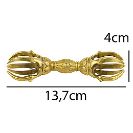 Ваджр Дордже Kailash Школа Сингон Бронза П’ять спиць 13.7 см (27616)