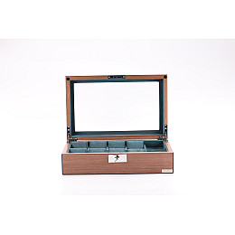 Шкатулка для хранения украшений Salvadore WB/2442/8.W 315х202х90 мм Коричнево-зеленый