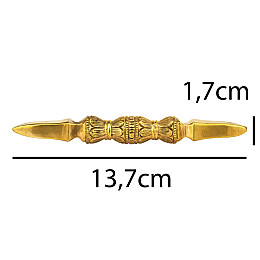 Ваджр подвійний Kailash Школа Сингон Бронза 13.7 см (27812)