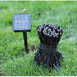 Светодиодная уличная гирлянда на солнечной батарее MeeToo 7 м Холодный белый свет (hub_8q6wlb)