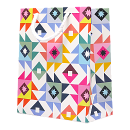 Пакет подарочный Львівська Мануфактура Друку Цветной 14х17 см Різнокольоровий S10