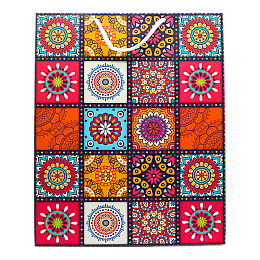 Пакет подарковий Львівська Мануфактура Друку Цветной 27х33 см Різнокольоровий L33