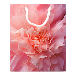 Пакет подарковий Львівська Мануфактура Друку Піони 14х17 см Різнокольоровий S08