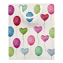 Пакет подарковий Львівська Мануфактура Друку Повітряні кульки 14х17 см Різнокольоровий S09