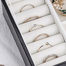 Шкатулка для прикрас Casegrace SP-01155 21х12 см Чорна 13161-83886