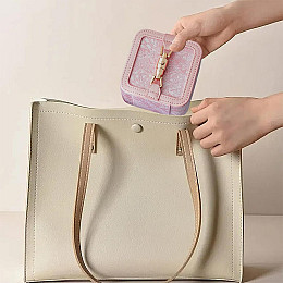 Шкатулка для прикрас Casegrace SP-01328 9,5х5,5 см Рожевий 13164-83882