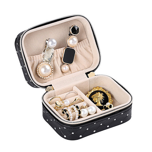 Шкатулка для украшений Casegrace SP-01304-B 10х5 см Black 13166-83876
