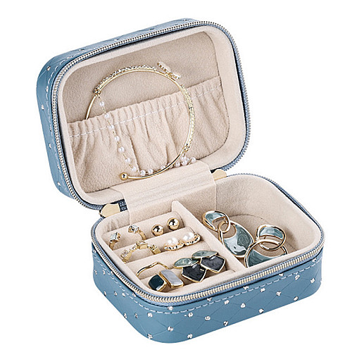 Шкатулка для украшений Casegrace SP-01304-B 10х5 см Blue 13166-83877