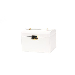 Органайзер для зберігання прикрас Craft JW/RNG.MIR.WH 17,5х14х13 см Бежево-білий