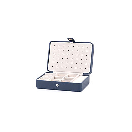 Органайзер для зберігання прикрас Craft JW/RNG8.NV 16х11х5.5 см Синьо-бежевий