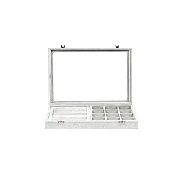 Органайзер для зберігання прикрас Craft JW/RING12.GR 35х24х5 см Сірий