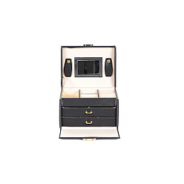 Шкатулка для прикрас Craft JW/RNG.MIR.BK 17,514х13 см Чорно-бежевий