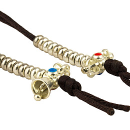 Счетчики для чоток Kailash Дзвоник і Дордже 0.5 см Сріблястий (27603)