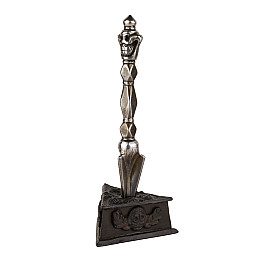 Пхурба з підставкою Kailash Череп 17.8х2.6 см Чорно-сріблястий (27661)