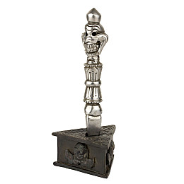 Пхурба з підставкою Kailash Череп 11.7х2.3 см Темно-сріблястий (27662)