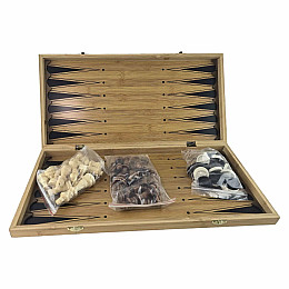 Игровой набор DUKE нарды шахматы шашки 47,5х47,5х2 см Разноцветный (DN35133)