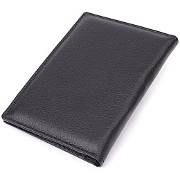 Обкладинка на паспорт універсального формату ST Leather 23078 9,5х13,5х1 см Чорний
