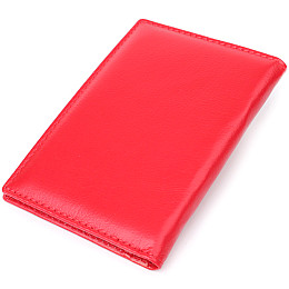 Обкладинка на паспорт універсального формату ST Leather 23080 9,5х13,5х1 см Червоний