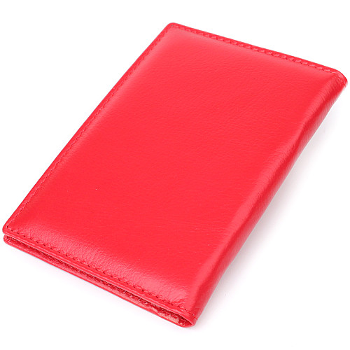 Обкладинка на паспорт універсального формату ST Leather 23080 9,5х13,5х1 см Червоний
