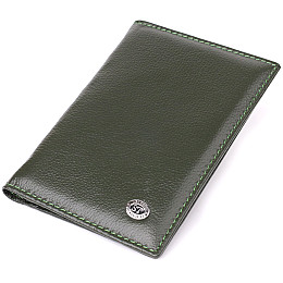 Обкладинка на паспорт універсального формату ST Leather 23081 9,5х13,5х1 см Зелений