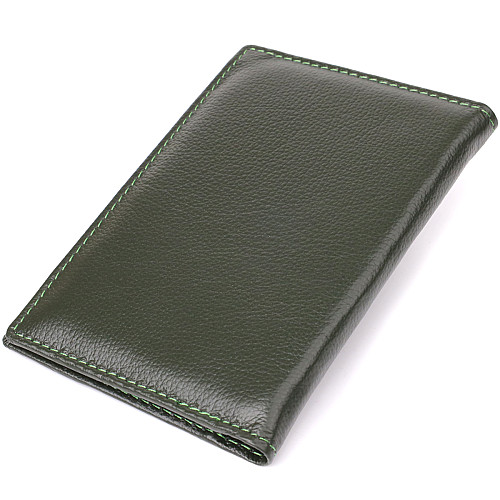 Обкладинка на паспорт універсального формату ST Leather 23081 9,5х13,5х1 см Зелений