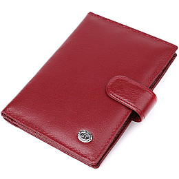 Обкладинка для документів для жінок ST Leather 23117 10х14х1 см Бордовий