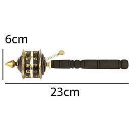 Молитвений барабан Кайлаш Мані 23х6 см Різнокольоровий (23911)