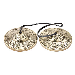 Музыкальний інструмент Kailash Карата́ли Тингша Вісім символів 7.7 см Бронзовий (27954)