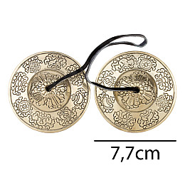 Музыкальний інструмент Kailash Карата́ли Тингша Вісім символів 7.7 см Бронзовий (27954)