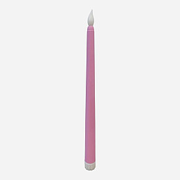 Свечка на батарейках No Brand LED Leeseph 27 см Розовый (MV025r)