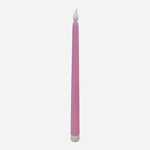 Свечка на батарейках No Brand LED Leeseph 27 см Розовый (MV025r)