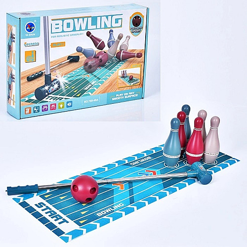 Ігровий набір для боулінгу Luna Toys 50x20 см Різнокольоровий (MR1425)